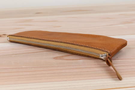 ペンケース ヌメベージュ [アトリエSASSA 富山県 朝日町 34310055]