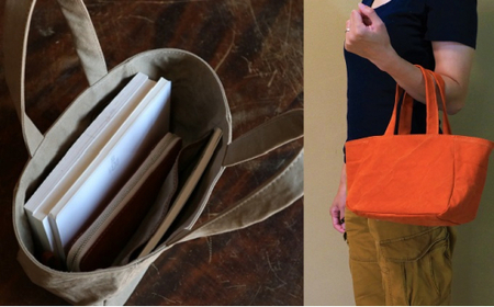 トートバッグ　S　アーミーグリーン [アトリエSASSA 富山県 朝日町 34310105]