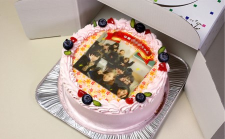写真ケーキ5号サイズ 引換券 チケット 
