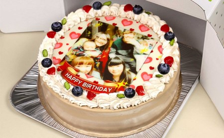 写真ケーキ7号サイズ 引換券 チケット 