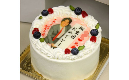 写真ケーキ4号サイズ 引換券 チケット 