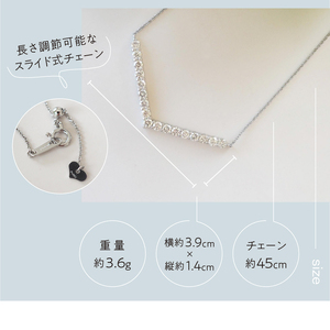 [MADE IN KOFU]PT900/PT850 D1.0ct V字モチーフネックレス TI-972