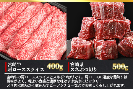 受賞歴多数!! ≪宮崎牛≫ お楽しみバラエティセット【合計3.2kg】【ステーキ・焼肉・すき焼き・しゃぶしゃぶ 】 牛肉 和牛 肉 ロース ヒレ 肩ロース モモ うで ばら スネ MT-60