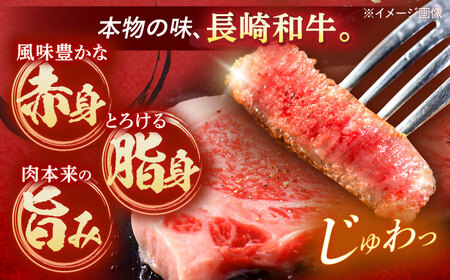 長崎和牛 A5ランク サーロインステーキ 2枚 計400g / ステーキ すてーき 和牛 牛肉 ぎゅうにく 国産牛 牛 肉 サーロイン A5 焼肉 / 諫早市 / 焼肉おがわ [AHCD001]