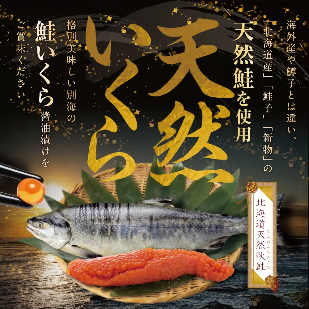 【定期便 3ヵ月】計750g【250g×1パック 3回 お届け】漁協 直送！本場「北海道」 いくら 醤油漬け 別海町 いくら
