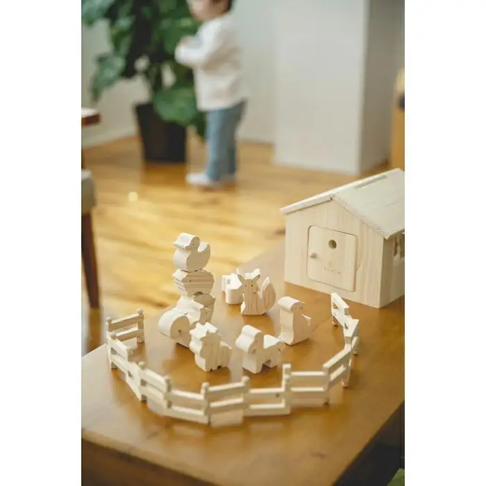 桧のおもちゃ　アイコニー　いきものセット IKONIH　Creatures Set