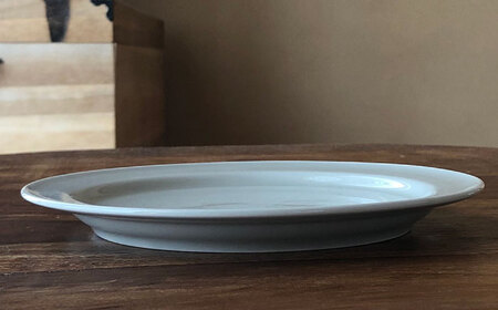 【瀬戸焼】 典型プレート 6寸皿2枚セット　【カラー：グレーホワイト】 食器 お皿 セット 瀬戸市 / 双寿園 [BBBI008]