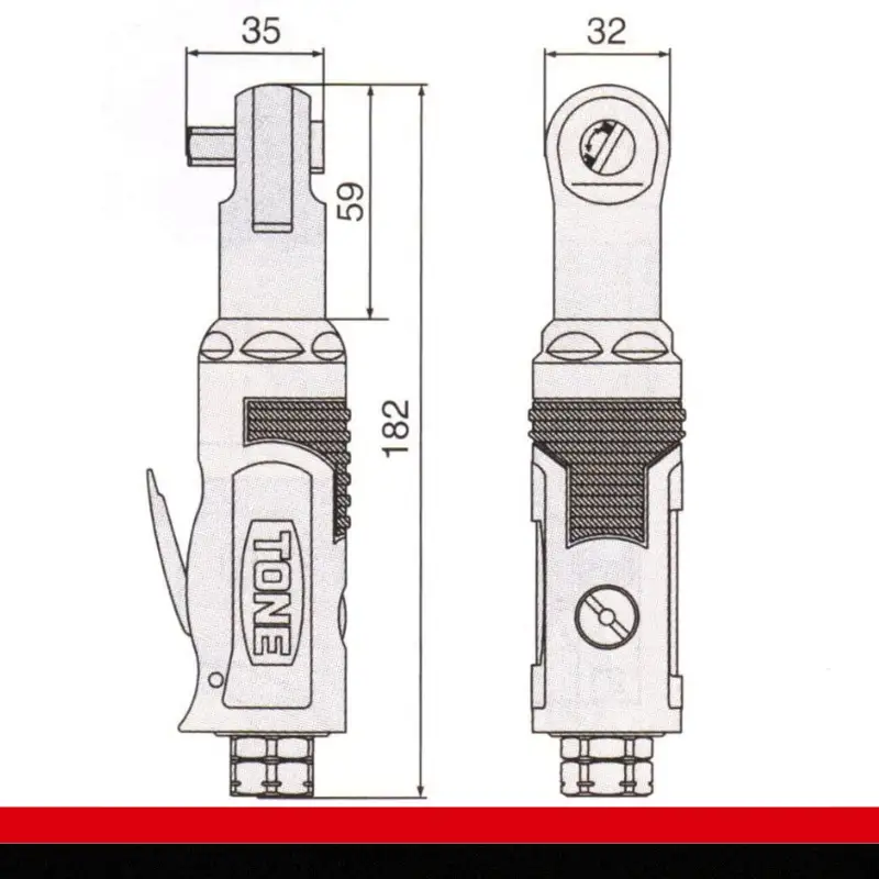 TONE トネ エアーラチェットレンチ AR3100　工具　TONE　トネ 15001-40000395｜工具 整備士 自動車 バイク DIY メンテナンス