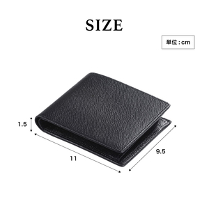 【豊岡財布】 craftsmanship　バレキR２折ウォレット（CW002）(ブラック)