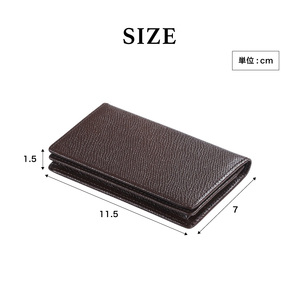 【豊岡財布】 craftsmanship　バレキ名刺入れ（CW003）(チョコ)