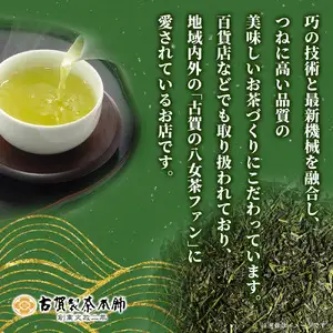 【お試し】高級茶・八女茶の老舗　古賀製茶本舗 奥八女の「薫」八媛みどり 煎茶 100g【メール便】 煎茶 八女茶 お茶 茶 高級 ポスト投函 簡易包装 訳あり 072-043