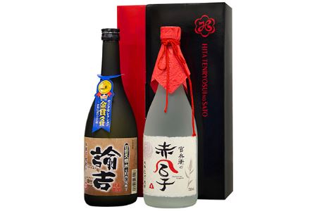 豊前国中津ゆかりセット 麦 芋 焼酎 25度 720ml×2本 1,440ml | お酒 酒 アルコール 日本酒 麦焼酎 芋焼酎 セット 地酒 本格焼酎 官兵衛の赤合子 諭吉 飲み比べ ?み比べ 飲み比べセット 晩酌 九州 大分県 中津市