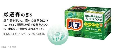SA2380　花王バブ 森の香り 20錠入×4箱