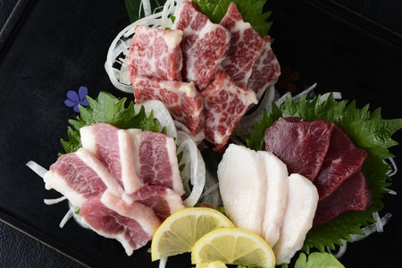 【国産】豪華馬刺し パーティーセット 4種盛り 熊本 馬刺し 4種 570g 盛合わせ 切れてる 特上 霜降り 上赤身 タテガミ フタエゴ 詰め合わせ セット 馬肉 馬 生食用 豪華 贈答用 ギフト お中元 お歳暮 JSファーム 阿蘇 南小国町 送料無料