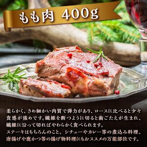 高タンパク・低カロリー・低脂肪 えぞシカ肉セット (ブロック肉) 250g/400g_I010-0800