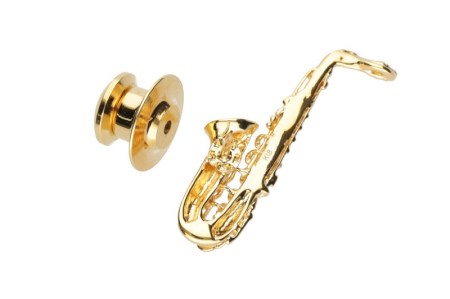 【K18】サックスタックブローチ/No.35