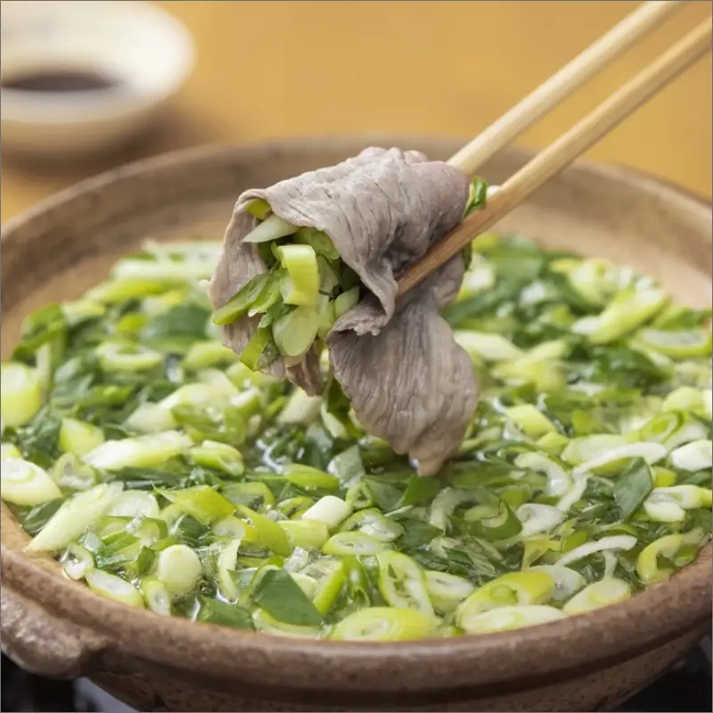 京たんくろ和牛と九条ネギの茶しゃぶ鍋セット｜鍋セット