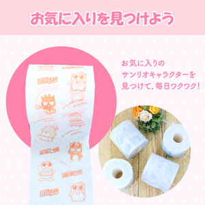 トイレットペーパー ダブル I LOVE サンリオ キャラクターズ 24ロール キャラ 30mダブル×24ロール かわいい 可愛い キャラクター サンリオ 人気【ハヤシ商事株式会社】 [BQAD009]