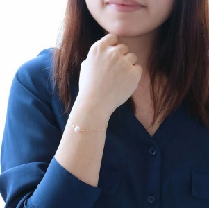 7.5-8ミリ アコヤ真珠 ブレスレット パール優美 / パール