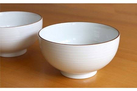 【白山陶器】【定番のシリーズ】白磁千段5寸深めん丼 2ピースセット 食器 皿 【波佐見焼】[TA109] 波佐見焼