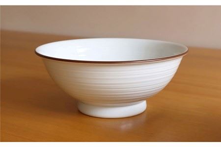 【白山陶器】【定番のシリーズ】白磁千段 6寸反りめん丼 2ピースセット 食器 皿 【波佐見焼】[TA115] 波佐見焼