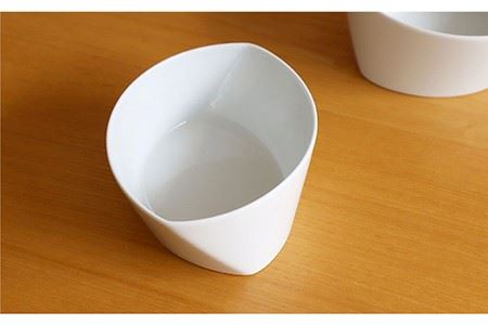 【白山陶器】【グッドデザイン賞受賞】リーヴズデザートカップ 小鉢 白磁 2枚セット 食器 皿 【波佐見焼】[TA119] 波佐見焼