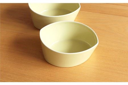 【白山陶器】【グッドデザイン賞受賞】リーヴズデザートカップ 小鉢 イエロー 2枚セット 食器 皿 【波佐見焼】[TA121] 波佐見焼