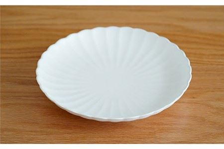 【波佐見焼】花しのぎ ペア 大皿 プレート (白鼠・薄黄) 食器 皿 【団陶器】 [PB81] 波佐見焼