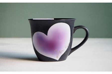 【陶器市特集】【波佐見焼】mignon ハート ドリッパー・マグ セット 紫 食器 皿 【紫明窯・作家はな】【陶藤】 [BE32]  波佐見焼