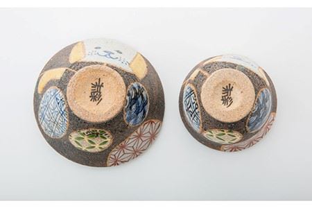【陶器市特集】【波佐見焼】いぬあそび 茶碗 湯呑み 2点セット 食器 皿 【洸彩窯】 [EE19]  波佐見焼