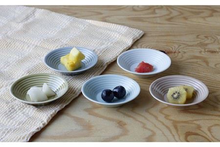 【波佐見焼】くすみカラー 小皿 5枚セット 食器 皿 【Cheer house】 [AC108] 波佐見焼