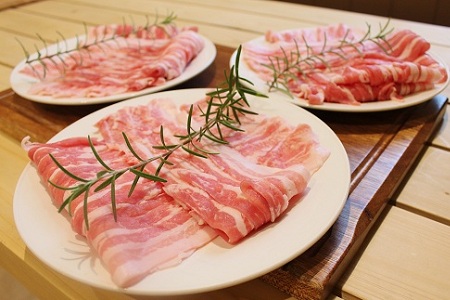 【京丹波高原豚】 しゃぶしゃぶ用 1kg 豚バラ【豚肉】  [010TN003]