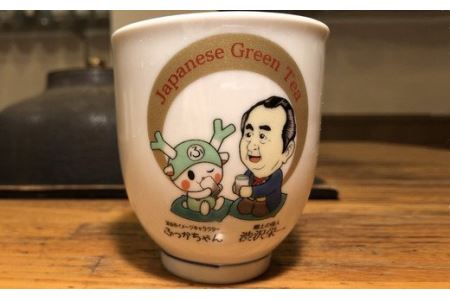 【一万円札発行記念】ふっかちゃん＆渋沢栄一翁 湯呑＆マグカップセット（九谷焼）【11218-0230】