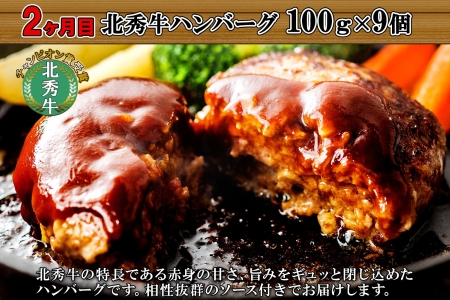 定期便 北海道 しほろ ハンバーグ 全4回 しほろ牛 道の駅 ピア21しほろ 北秀牛 ビーフ ハンバーグステーキ beef 牛肉 赤身肉 国産牛 肉 セット 加工品 おかず 惣菜 お惣菜 国産 冷凍 詰合せ お取り寄せ 送料無料 十勝 士幌町【X23a】