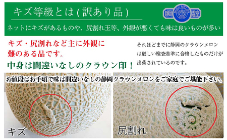 クラウンメロン 訳あり 6玉 メロン 人気 厳選 ギフト 贈り物 デザート グルメ フルーツ 果物 袋井市 果物類 メロン青肉 高級メロンブランド ６玉