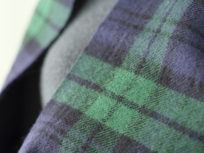 光吸収発熱ウール「ウォームファーム　大判ブランケット」ブラックウォッチ