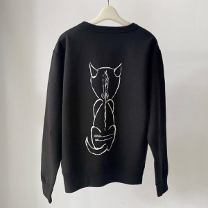 CAT SWEATSHIRT【Sサイズ／BLACK】 [h125]
