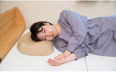 低反発モールドまくら　6cm（ベージュ）[5839-9424]