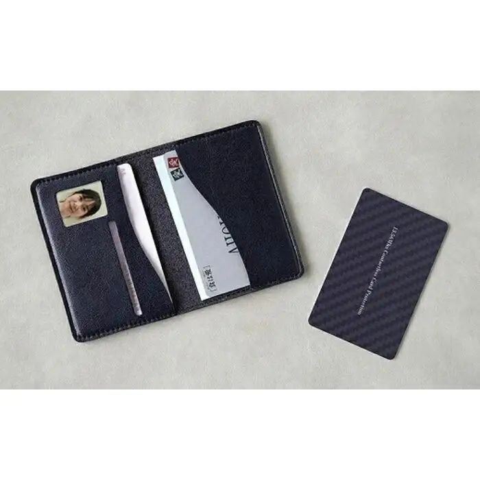 【職人手作り】マイナンバーカードケース　スキミング防止カード付きMYNOC（ブラック）