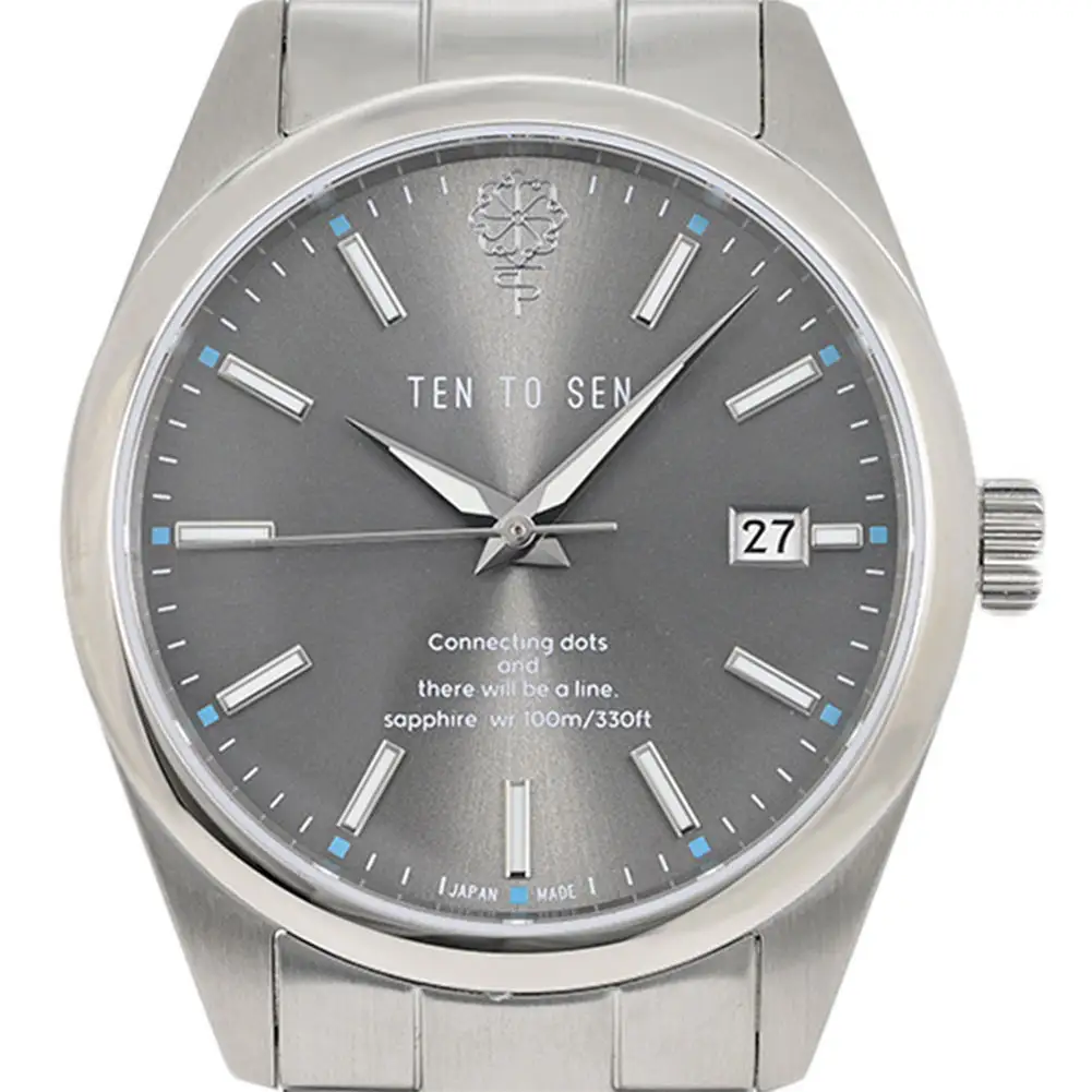 TEN TO SEN 1st STANDARD 日本製 自動巻き グレー