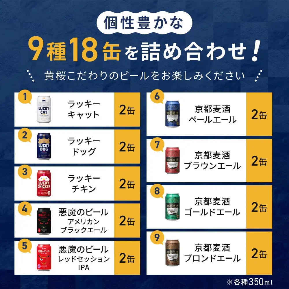 【黄桜】クラフトビール「18缶アソートセット」｜ビール キザクラ 人気セット