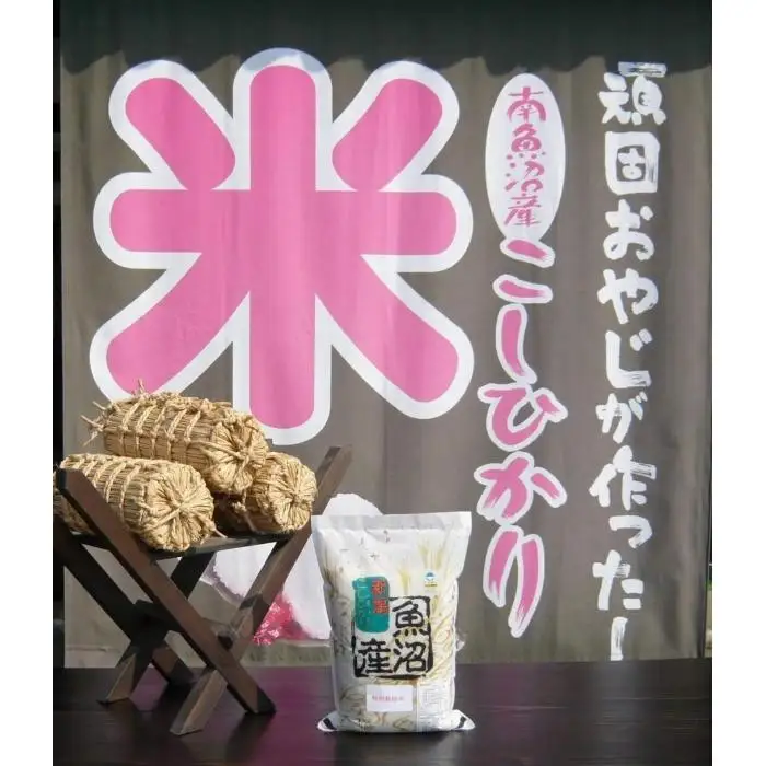 【令和７年産】３か月定期便　がんこおやじが作った南魚沼産コシヒカリ白米３kg【定期便 銘柄米 ブランド米 精米 こしひかり コシヒカリ 魚沼産 新潟米 産地直送 お米 米 こめ コメ ご飯 御飯 ごはん】