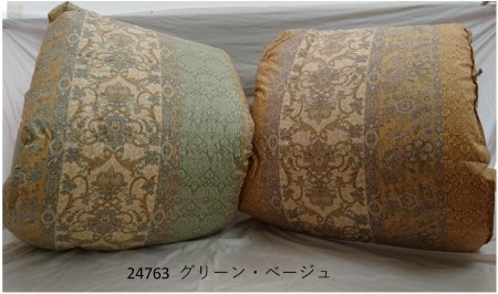ポーランドホワイトグース羽毛布団（パイピング付き）　シングルサイズ　色：24763ベージュ