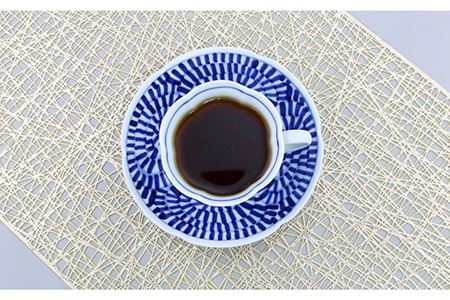 【波佐見焼】タコ唐草絵（手描）珈琲碗皿5客揃 食器 カップ 【不二商店】 [UC09] 波佐見焼
