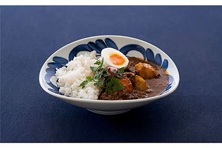 【波佐見焼】zen to 阿部 薫太郎 カレー皿「daily spice plate」ブルー・ブラウンセット 食器 パスタ皿 【中善】 [YE01] 波佐見焼