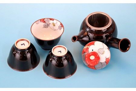 【陶器市特集】【波佐見焼】花絵蒔（はなえまき）急須 茶器セット ティーポット 湯飲み  食器 皿 【仙右エ門陶房】 [ZD16] 波佐見焼
