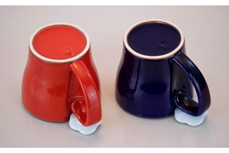 【波佐見焼】花絵蒔（はなえまき）ペア マグカップ スープマグ スープカップ 陶器 食器 皿 【仙右エ門陶房】 [ZD17] 波佐見焼