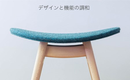 nomade  stool  〈 Beech × Blue 〉 糸島市 / nomade design [AIF004]