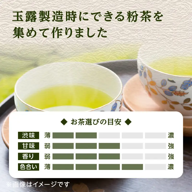 八女茶の老舗・古賀製茶本舗　玉露粉茶「和」 八媛の雫 100g【メール便】 八女茶 玉露 粉茶 お手軽 緑茶 ポスト投函 簡易包装 訳あり 072-105