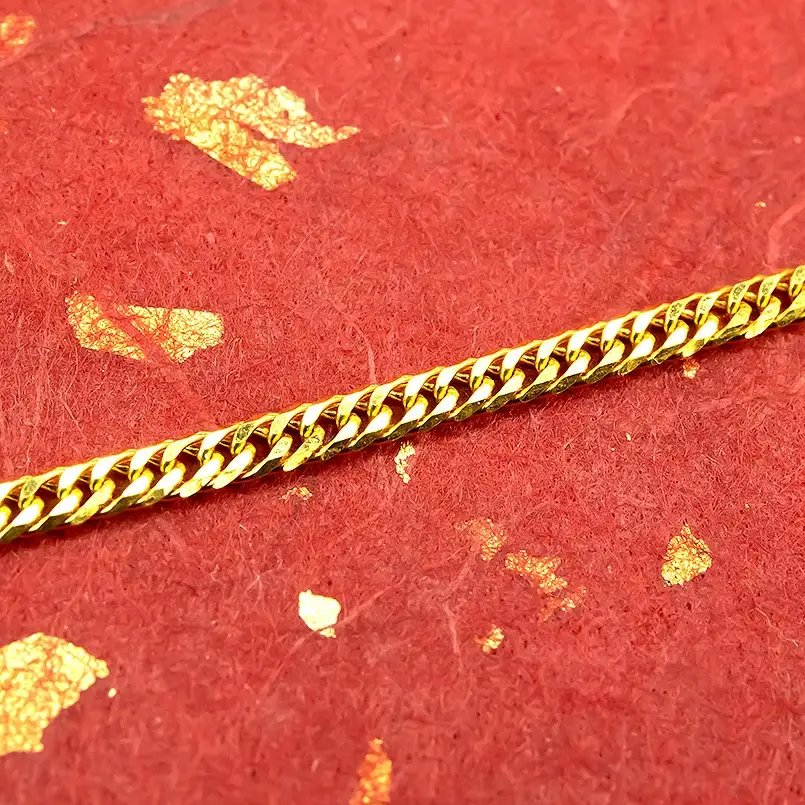 純金 24金 ネックレス 喜平 チェーン 60cm 19g 純金 造幣局検定刻印付